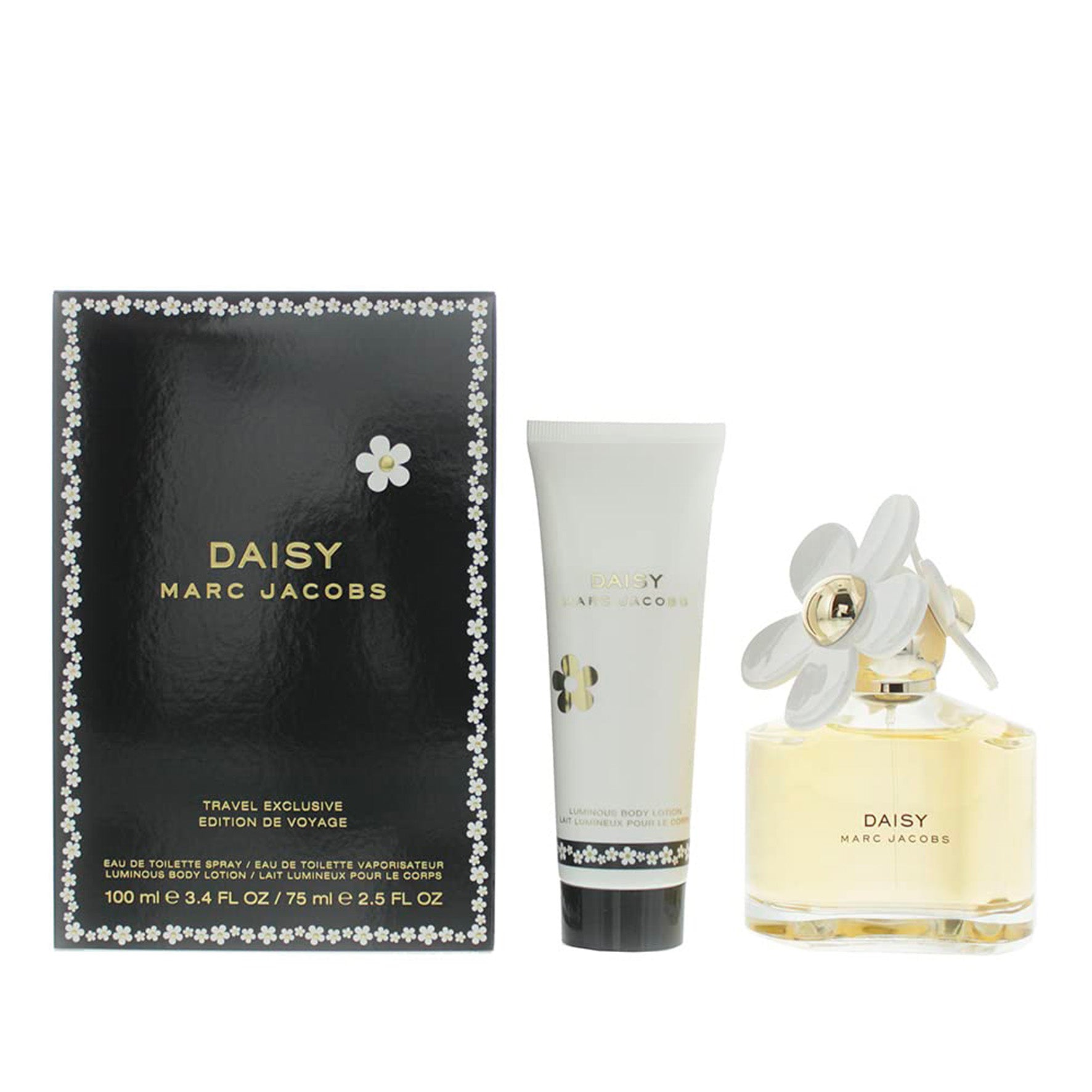 MARC JACOBS DAISY TRAVEL SET | EDT 3.4 oz + BODY LOTION 2.5 oz